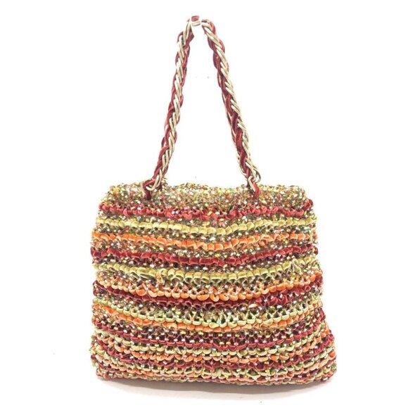 ANTEPRIMA wire Mini handbag Hand Bag Vinyl / Velor Multicolore/GoldHardware - Picture 1 of 9